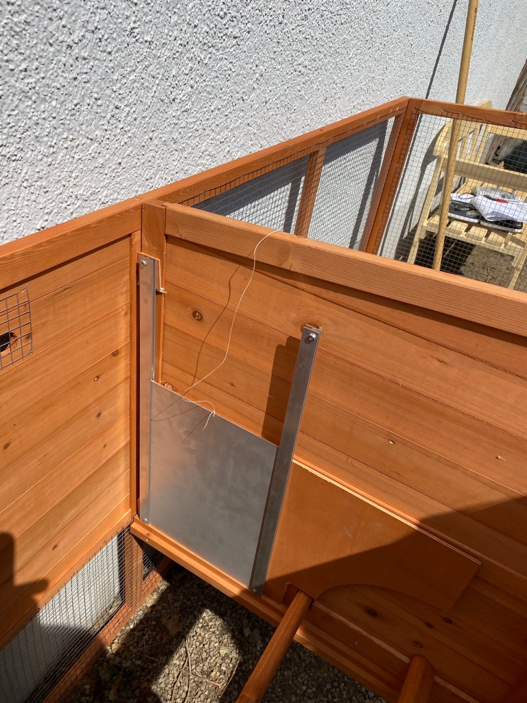 automatische Hühnerklappe Aufbau